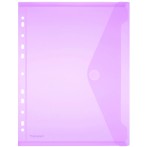 FolderSys PP-Umschlag in pink mit Abheftrand und Dehnfalte