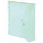 FolderSys PP-Umschlag in grün mit Abheftrand und Dehnfalte