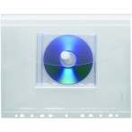 FolderSys PP-Umschlag in transparent mit CD-Tasche 