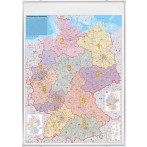 Kartentafel PLZ 138 x 98cm, Deutsch- land, pinnbar, 1:750.000, 98x138 cm,