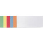 Moderationsrechtecke 9,5x20,5cm 500 Stück in 6 Farben sortiert
