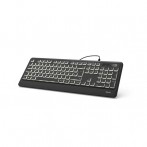 Beleuchtete Tastatur "KC-550", kabelgebunden, schwarz