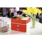 Smart-Box Plus Allison, 2 Schübe und Utensilienbox, cherry red