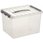Kunststoff-Box 22 Liter, DIN A4, transparent, 300 x 400 x 260 mm,