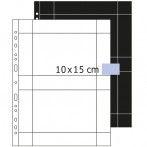 Fotosichthüllen A4 fotophan 10x15quer weiss PP-Folie 250 Bl