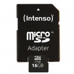 Micro-SDHC Speicherkarte 16GB 10MB/s Class 10, mit SD-Adapter
