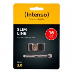 Speicherstick Slim Line USB 3.0 schwarz, Kapazität 16GB