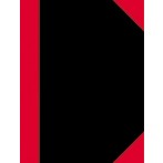 China-Kladde, A4, liniert,96 Blatt Papier 70 g/qm, schwarz/rot