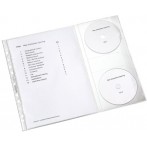Prospekthülle mit einer CD Klappe an der rechten Außenseite für 2CDs