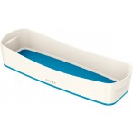 MyBox Aufbewahrungsschale länglich weiß/blau,307x55x150mm,ABS Kunststoff