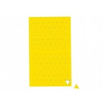 Magnetsymbol Dreieck 1x1cm gelb 180 Stück beschriftbar und abwaschb