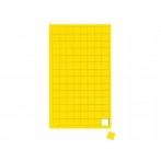 Magnetsymbol Quadrat 1x1cm gelb 112 Stück beschriftbar und abwaschb