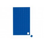 Magnetsymbol Quadrat 1x1cm blau 112 Stück beschriftbar und abwaschb