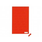 Magnetsymbol Pfeil 1x2cm rot 30 Stück beschriftbar und abwaschba