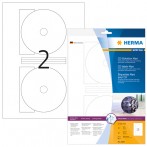 InkPrint Glossy CD-ROM Etiketten 116mm 10 Blatt weiß