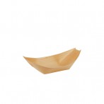 Schale pure Schiffchen 16,5x8,5 cm Holz, für Fingerfood