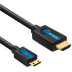 High Speed HDMI/Mini HDMI-Kabel, mit Ethernet, 2,0m, 4K 3D, FullHD