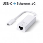 Adapter USB-C auf Ethernet, Gigabit 1000Mbps, iSerie 0,10m, weiß, für