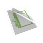 Thermo-Bindemappe, A4, 1,5 mm, weißer Karton mit klarem Deckblatt