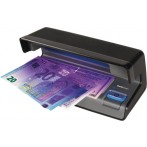 Geldscheinprüfgerät 70 schwarz zeigt UV-Merkmale von Geldscheinen