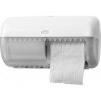 Spender für Kleinrollen Toiletten- papier, weiß, Kunststoff