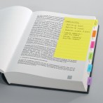 Tab Marker Notes, 94x148mm, sortiert 6 Farben, gelb, orange, pink, grün,