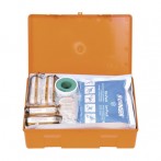 Verbandskasten KIEL orange, gefüllt, Standard nach DIN 13157, Kunststoff
