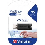 Speicherstick USB 3.0, 32 GB, PinStripe, mit Schiebefunktion