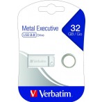 Speicherstick USB 2.0, 32 GB, Metal Executive, silber, 2.5MB/s 17x