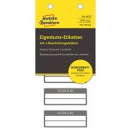 Inventar-Etikett 2 Beschriftungs- felder, VOID, schwarz, 50x20mm