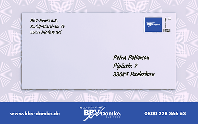 Briefmarke Auf Großbrief Mit Fenster / Kinderpost ...